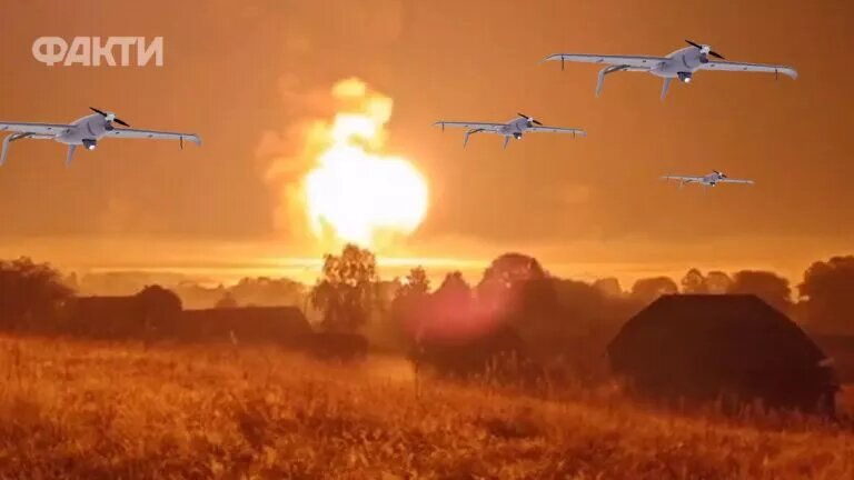Спекотна ніч у Криму: дрони підпалили поромний термінал у Керчі та навідалися на аеродром у Джанкої - фото 1