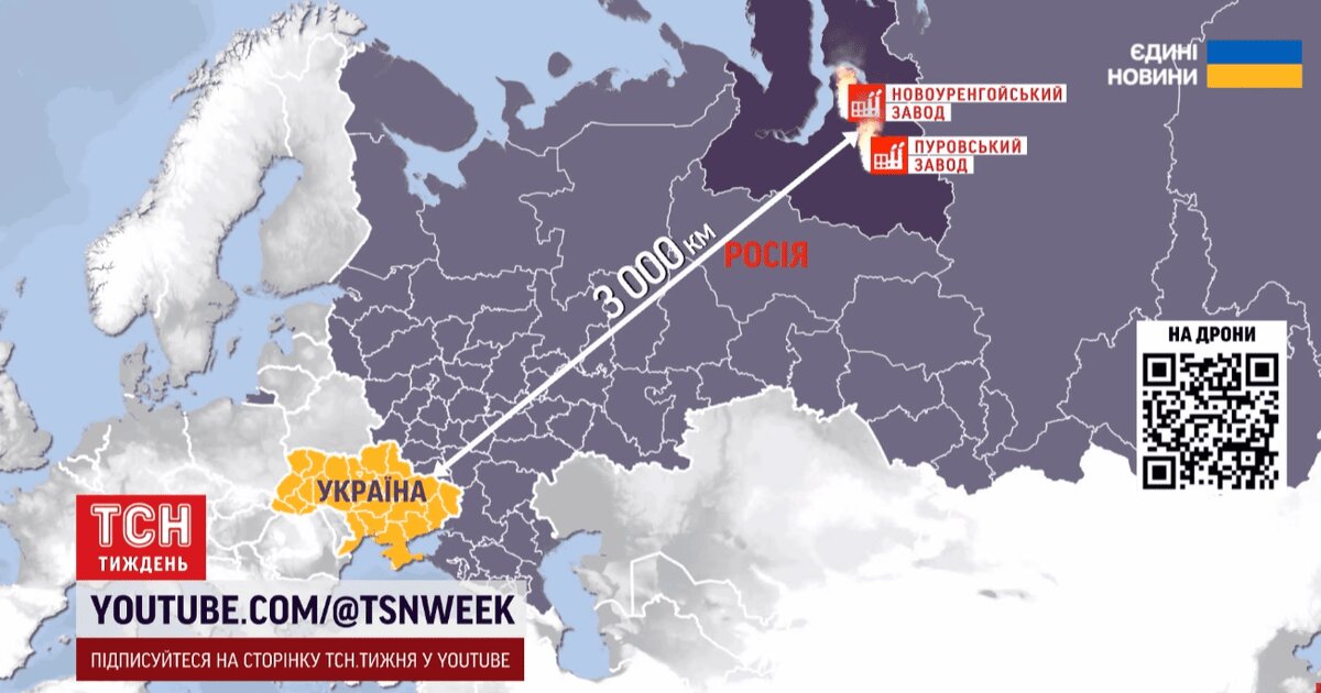 Рекорд на 3200 км: українські дрони вперше вдарили по газових заводах на Ямалі - фото 1