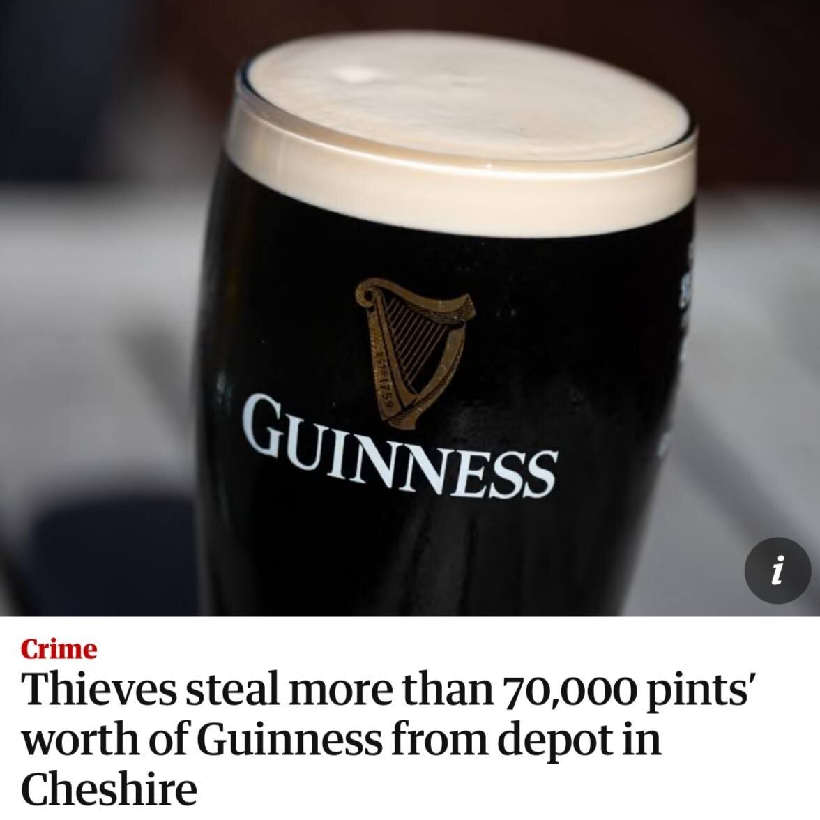 Операція «Guinness»: у Великій Британії зі складу викрали 40 тисяч літрів пива - фото 1