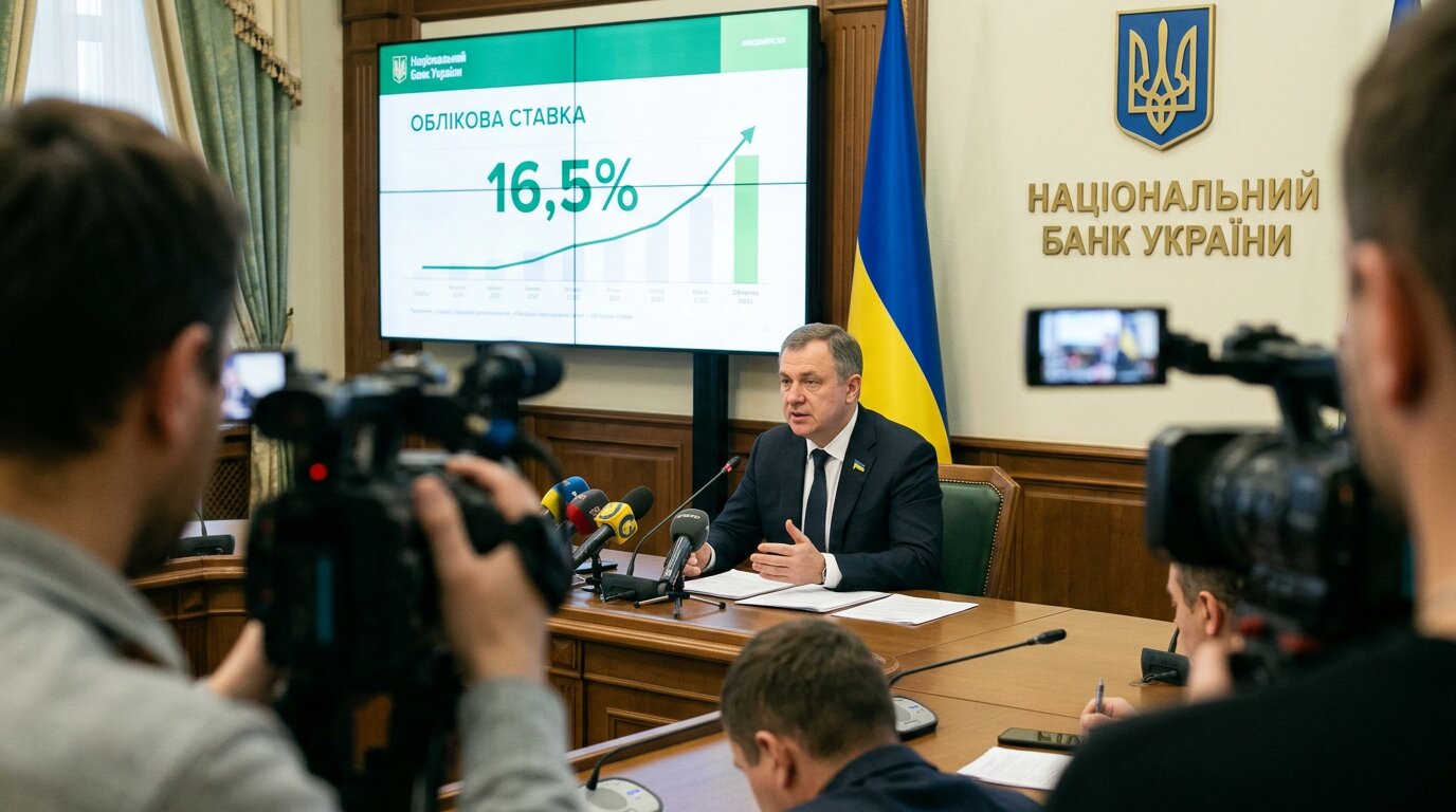 Гроші знову дорожчають: НБУ підняв облікову ставку до 16,5% і переписав економічні прогнози - фото 1