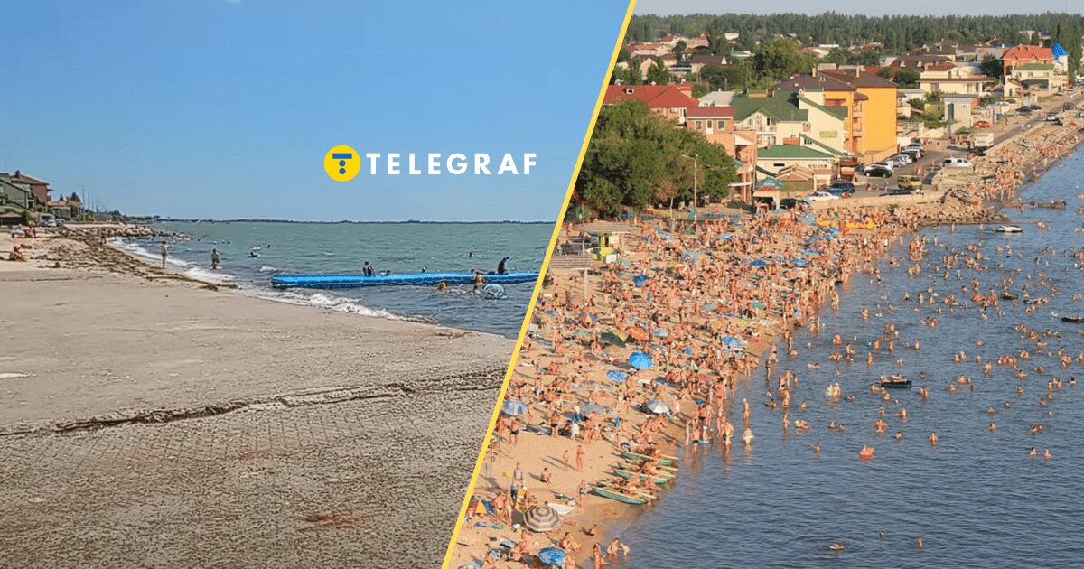 Порожні пляжі в окупованому Бердянську