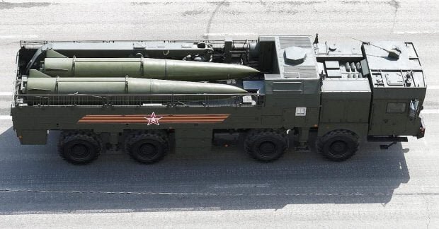 Пуск ракети з ОТРК Іскандер-М