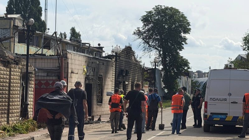 Наслідки обстрілу Вишневого