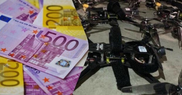 Український FPV-дрон на передовій
