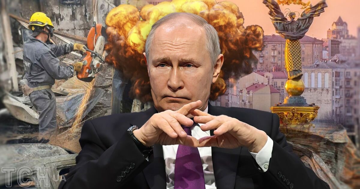 Наслідки ракетного удару по Києву