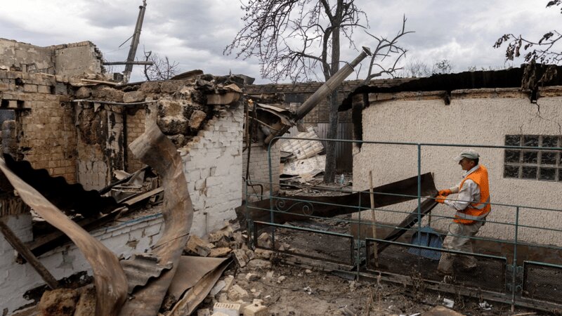 Наслідки обстрілу Вишневого