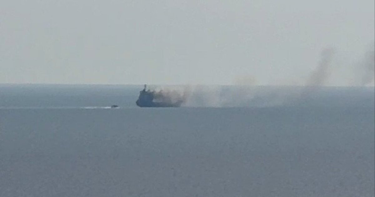 Судно Vilamoura після атаки дронів у Чорному морі
